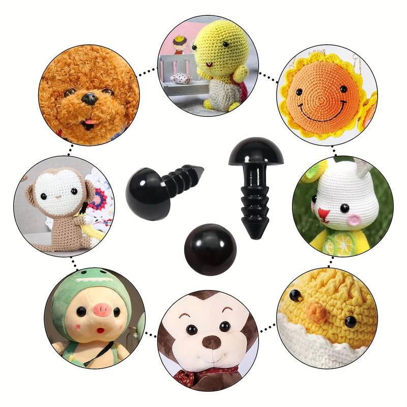 Safety Eyes for crochet and knitting - 3-6mm, various quantities