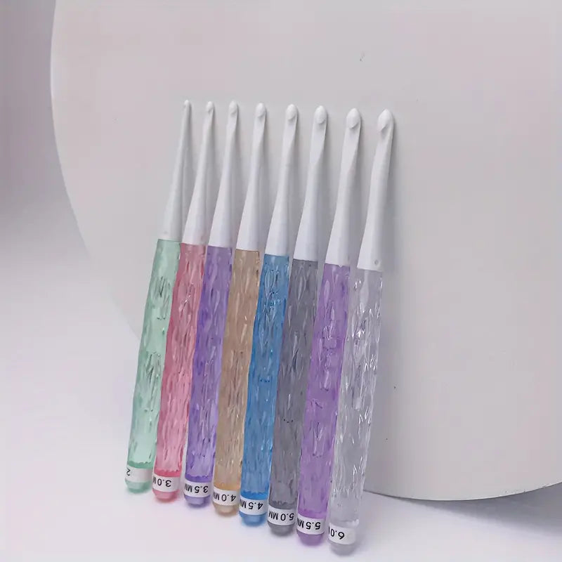 Crystal style crochet hooks