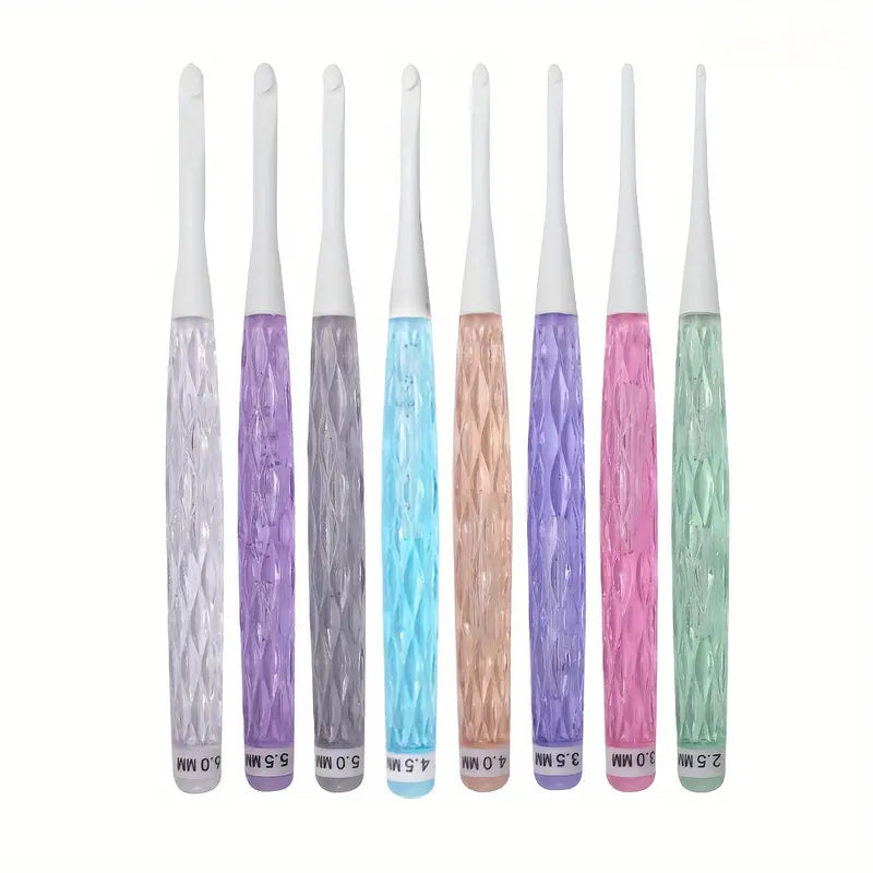 Crystal style crochet hooks
