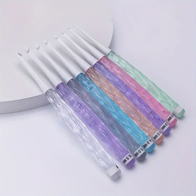 Crystal style crochet hooks