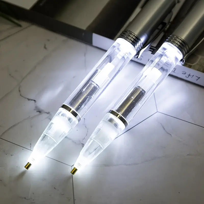 LED Light-Assisted Diamond Point Pen – Acrylic Material