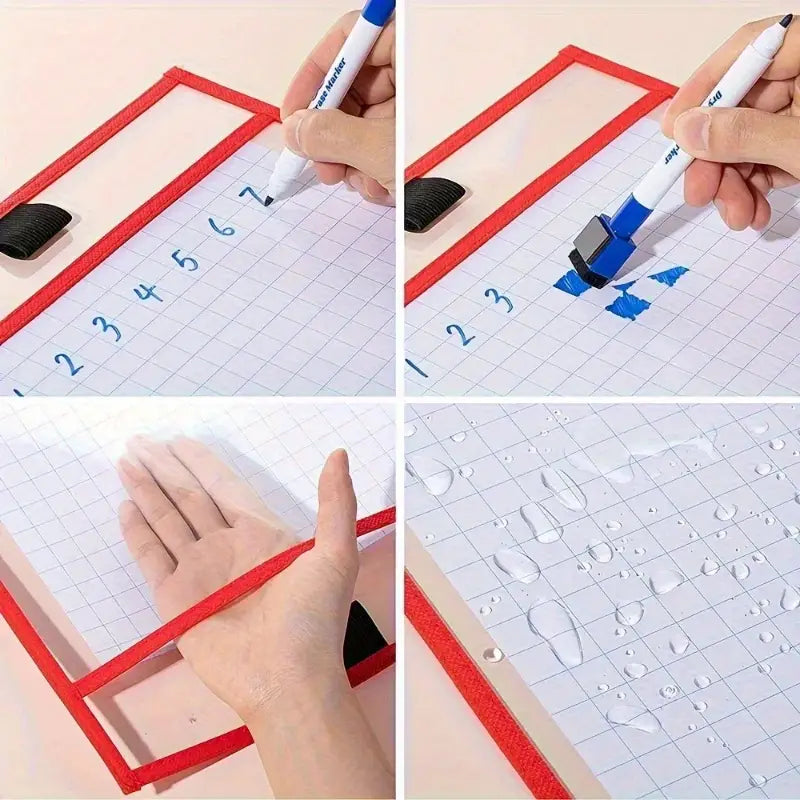 Clear PVC Dry Erase Folder - A4 Size