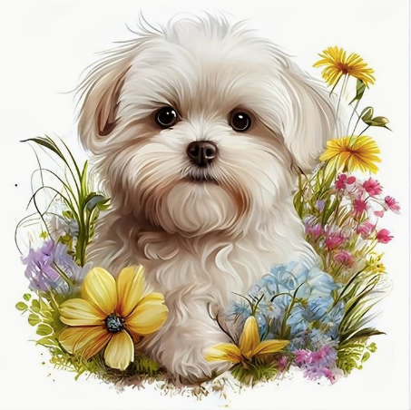 Diamond Art Painting Kit - Shih Tzu