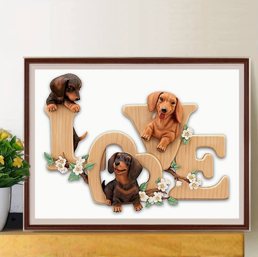 Diamond Art Painting Kit - Love Dogs