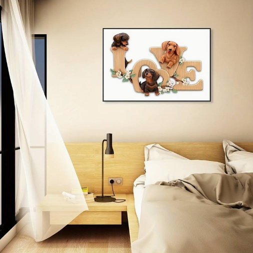 Diamond Art Painting Kit - Love Dogs