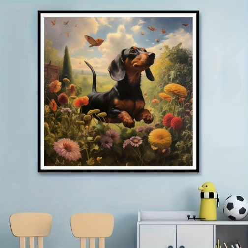 Diamond Art Painting Kit - Dachshund Dog