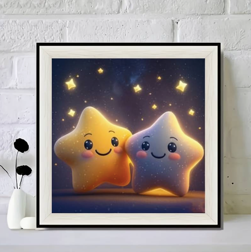 Diamond Art Painting Kit - Cute Stars