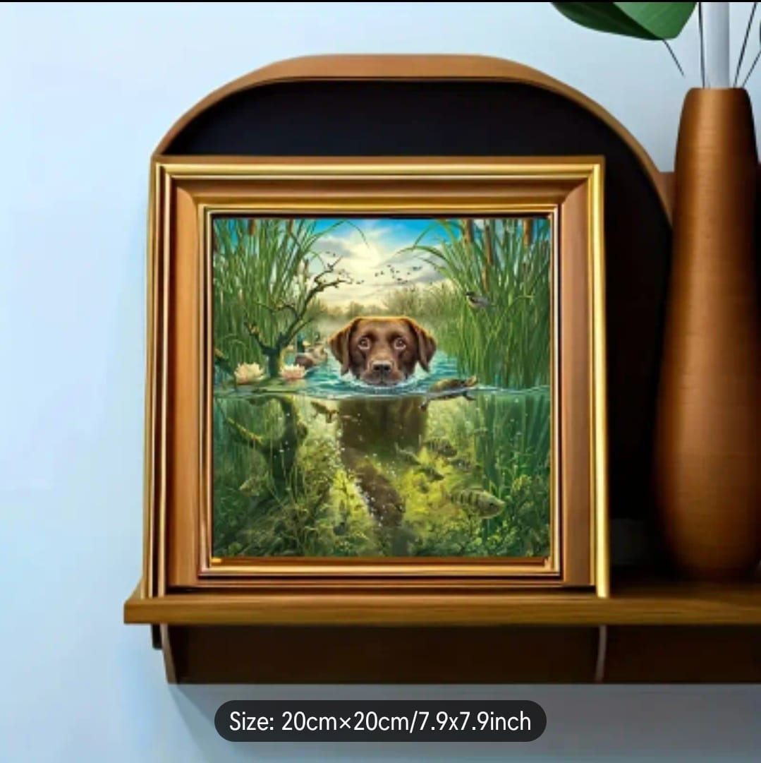 Diamond Art Painting Kit - Chocolate Labrador