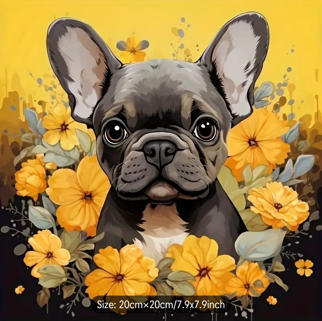 Diamond Art Painting Kit - Frenchie Dog