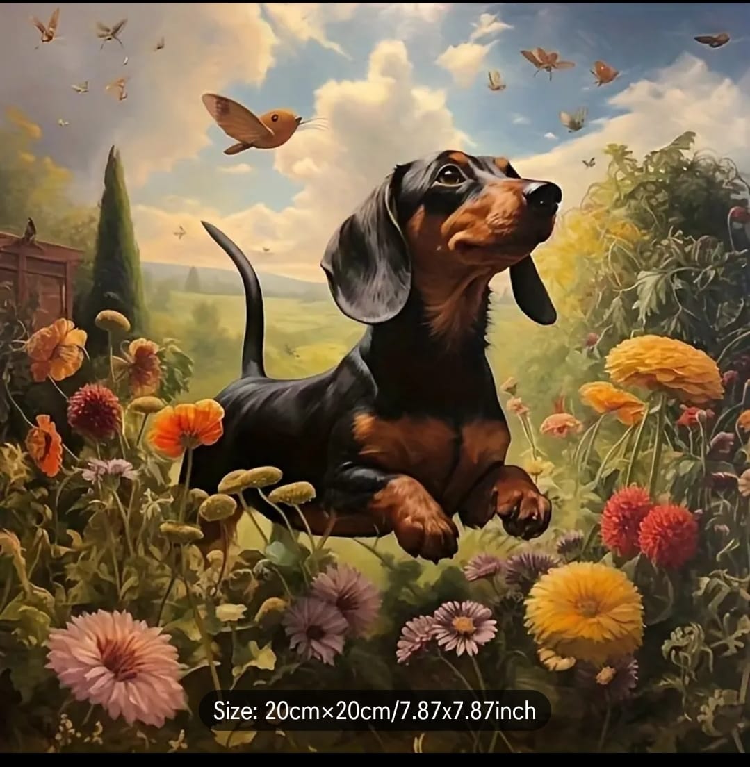 Diamond Art Painting Kit - Dachshund Dog