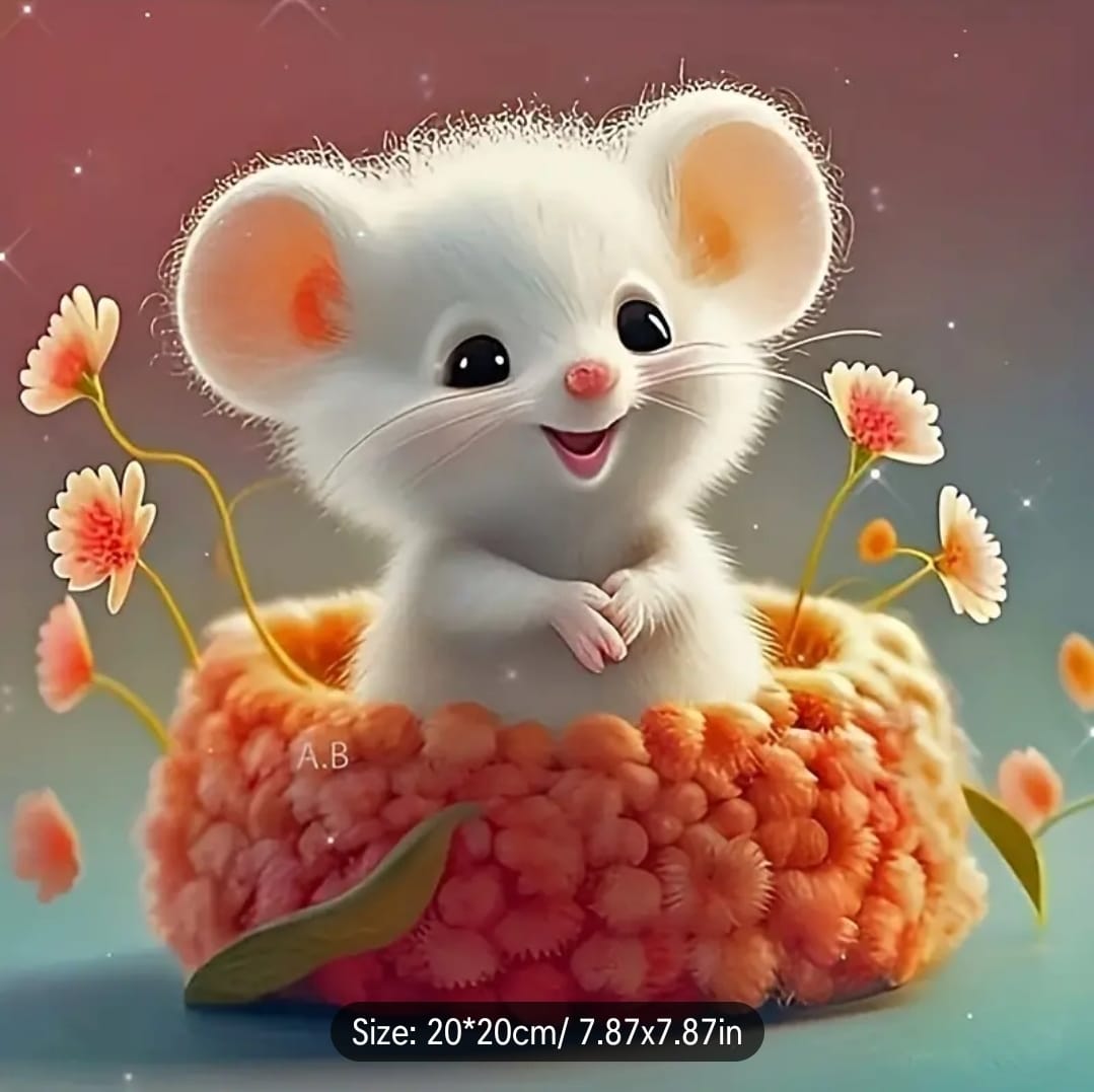 Diamond Art Painting Kit - Cute Mouse