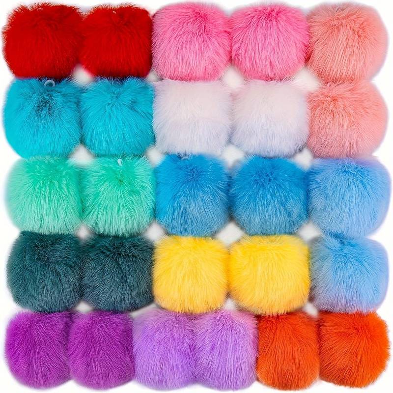 Hat/Fur Pom Pom with button