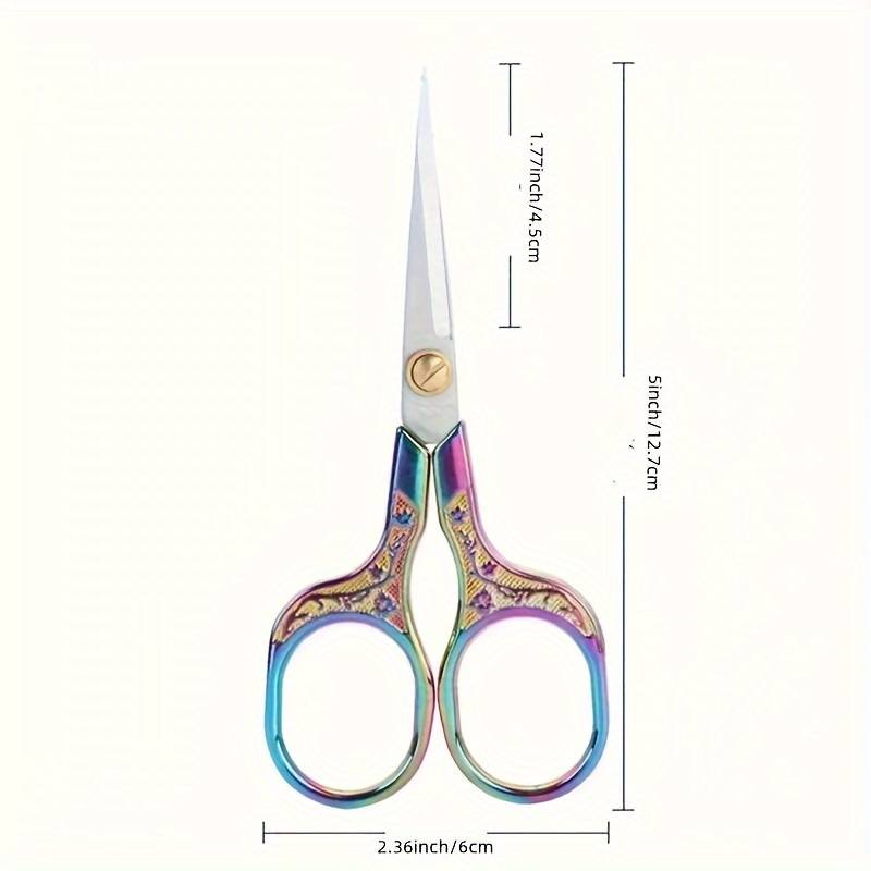 Vintage Style Plum Pattern Scissors