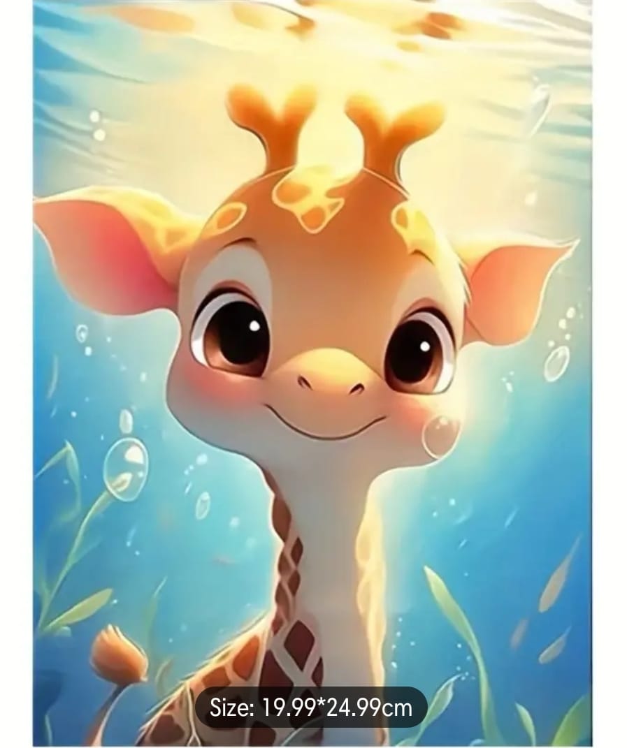 Diamond Art Painting Kit - Cute Giraffe